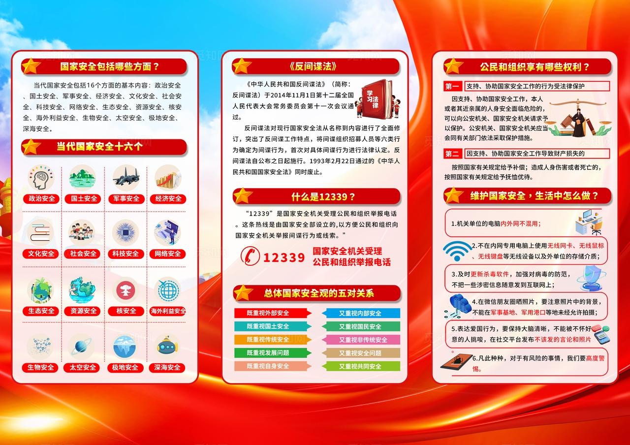 2026年全民国家安全教育日三折页