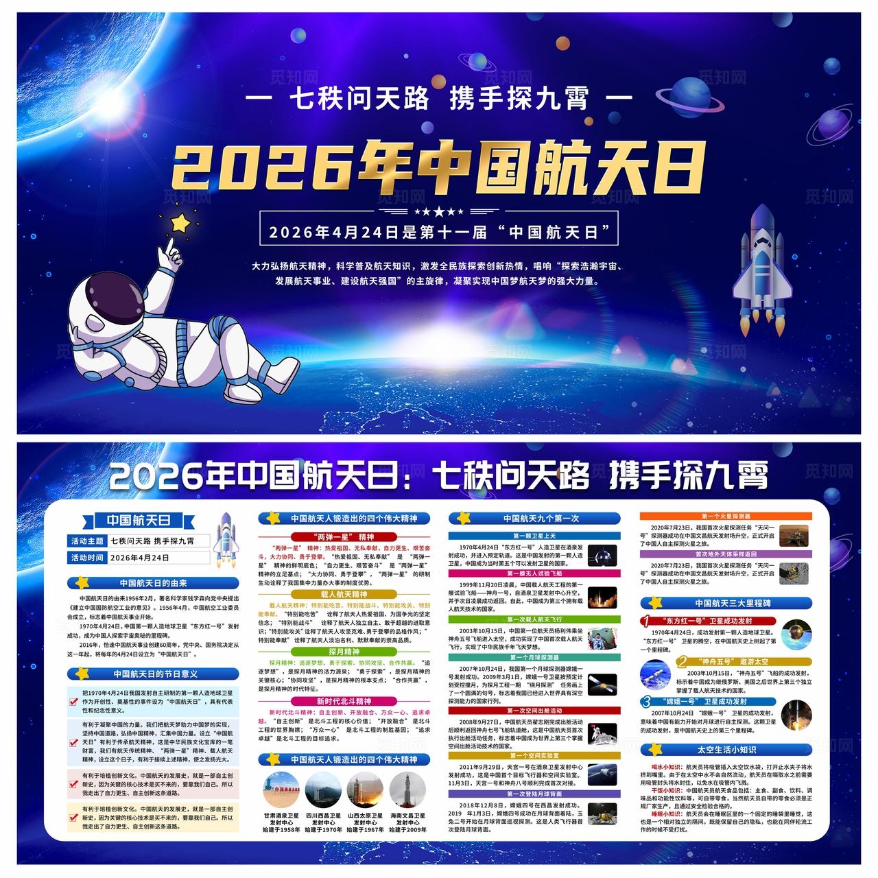 世界航天日宣传栏