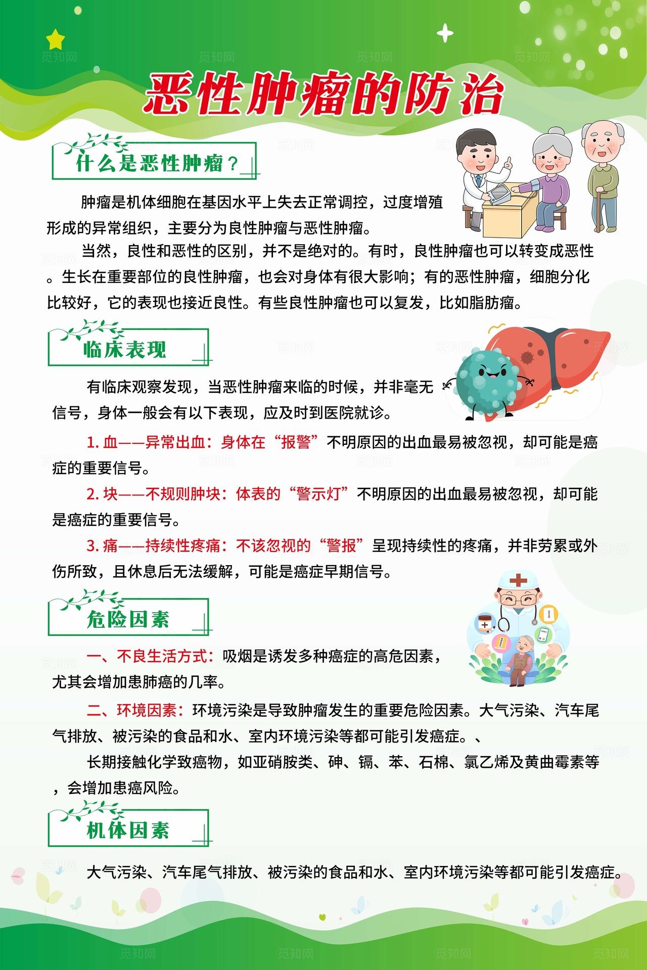 绿色简约风老年人慢性病预防科普宣传套图海报设计中老年慢性病