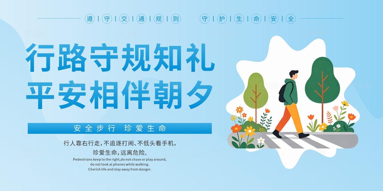 交通安全校园交通海报头盔行车安全展板宣传