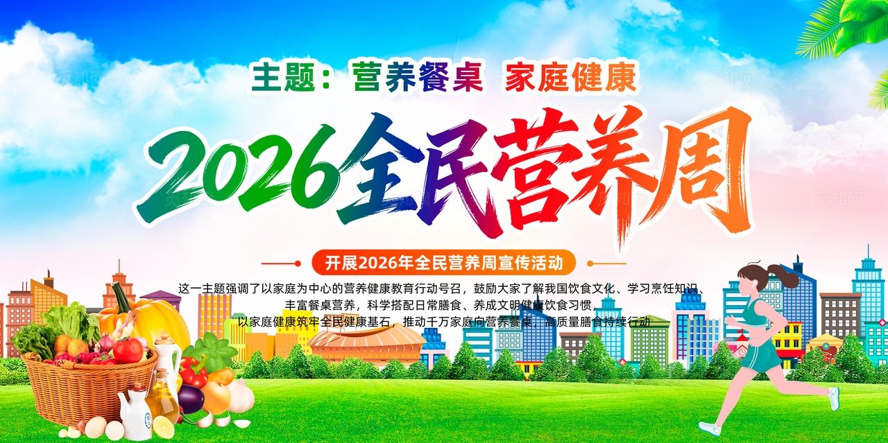 2026全民营养周展板宣传栏