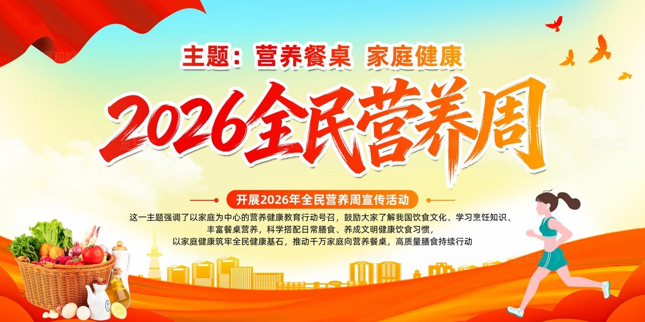2026全民营养周展板宣传栏