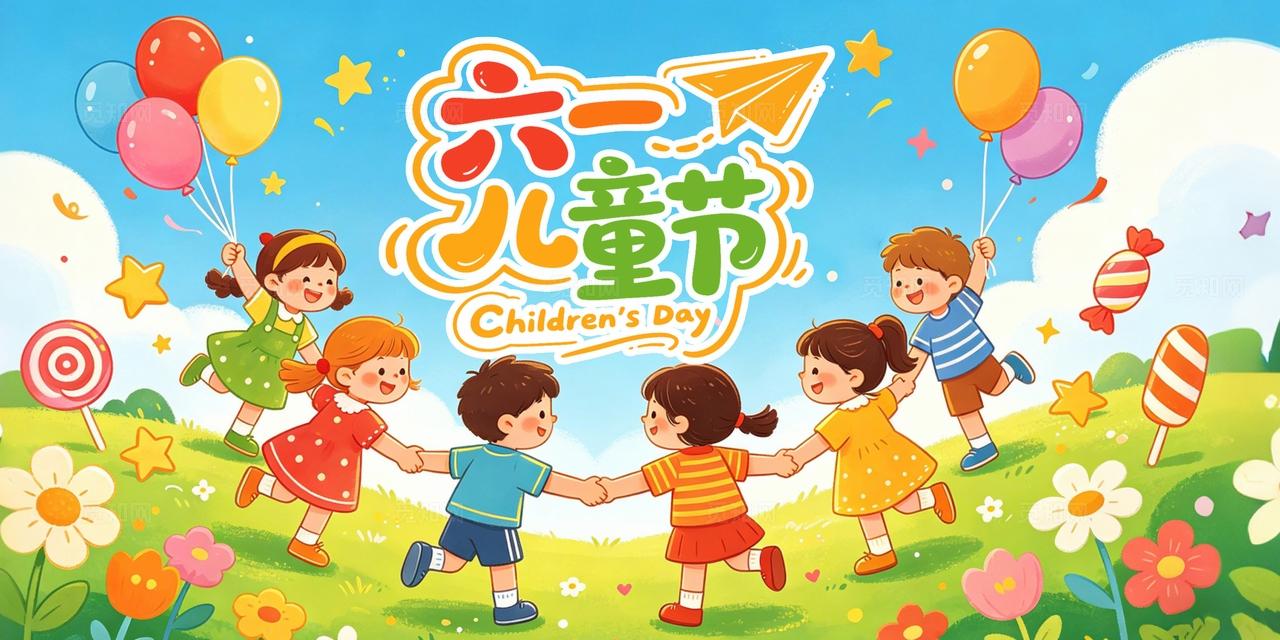 六一61儿童节舞台主视觉kv