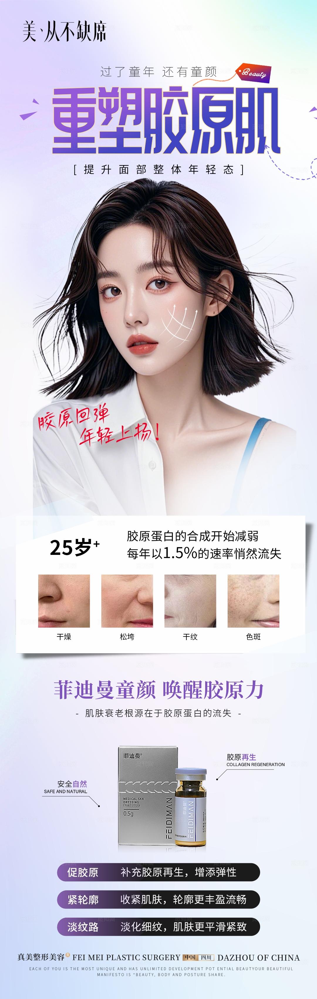 医美童颜针产品宣传长图
