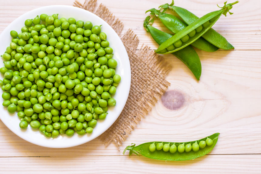 绿色有机农产品豌豆农作物特写 