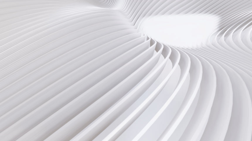 创意3D立体白色曲线抽象底纹背景