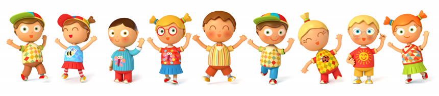 白色底图上的儿童跳跃动画动画卡通户外