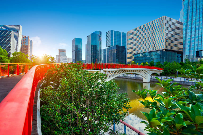 中国宁波城市景观城市风光旅游宣传