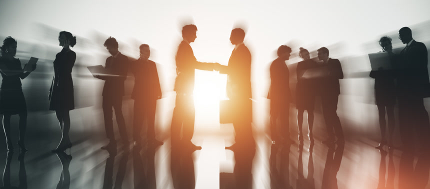 公司开会的商务人士 多元文化商业剪影商务金融