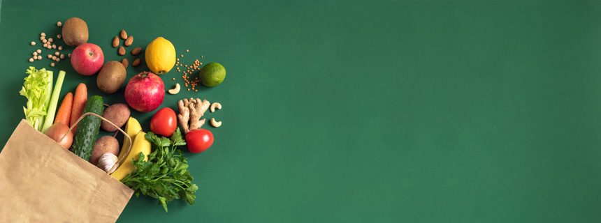 提供健康食品背景素食健康食品