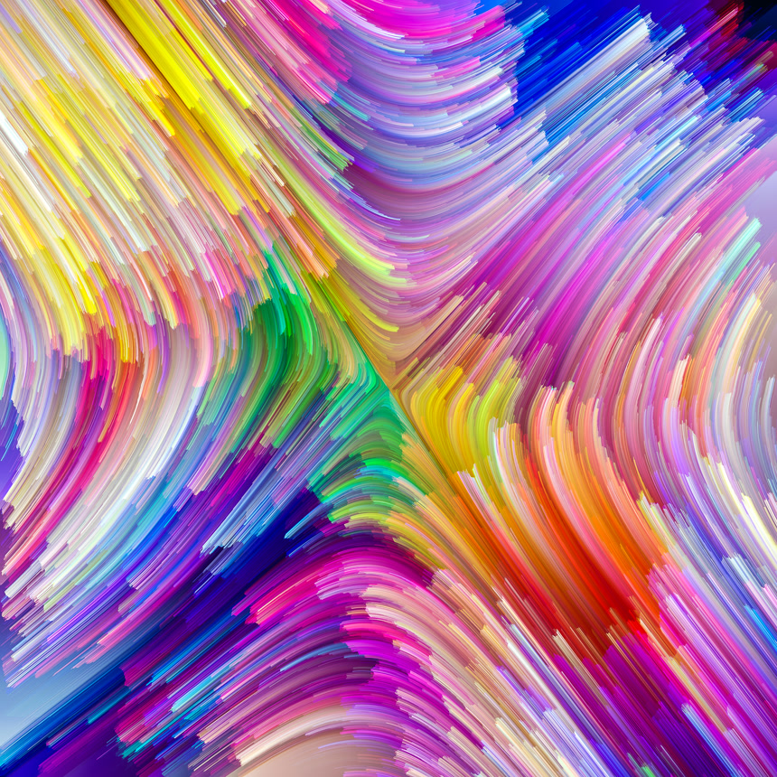 彩色条纹的背景图形