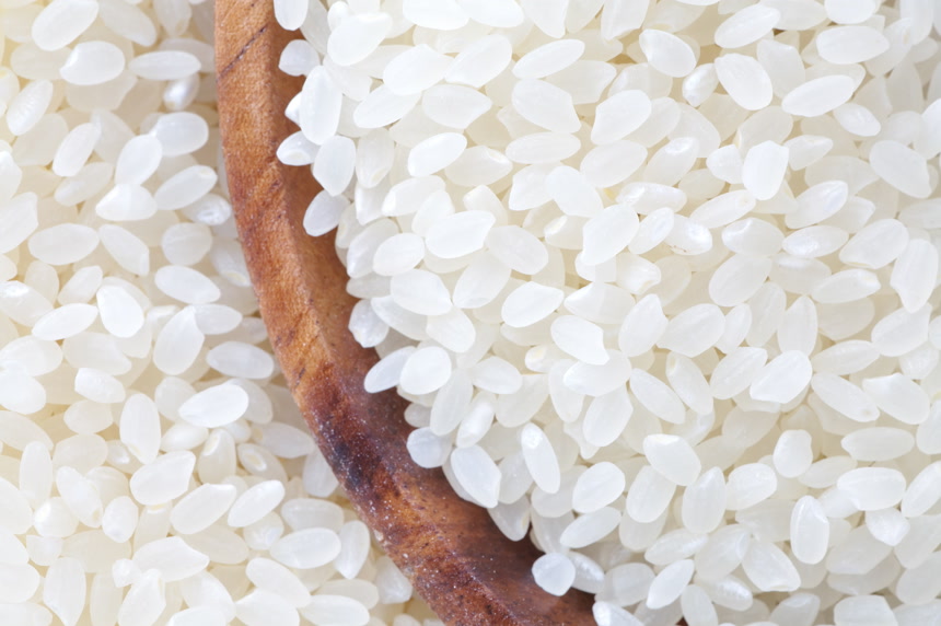 白色大米粮食谷类食物特写节约粮食宣传