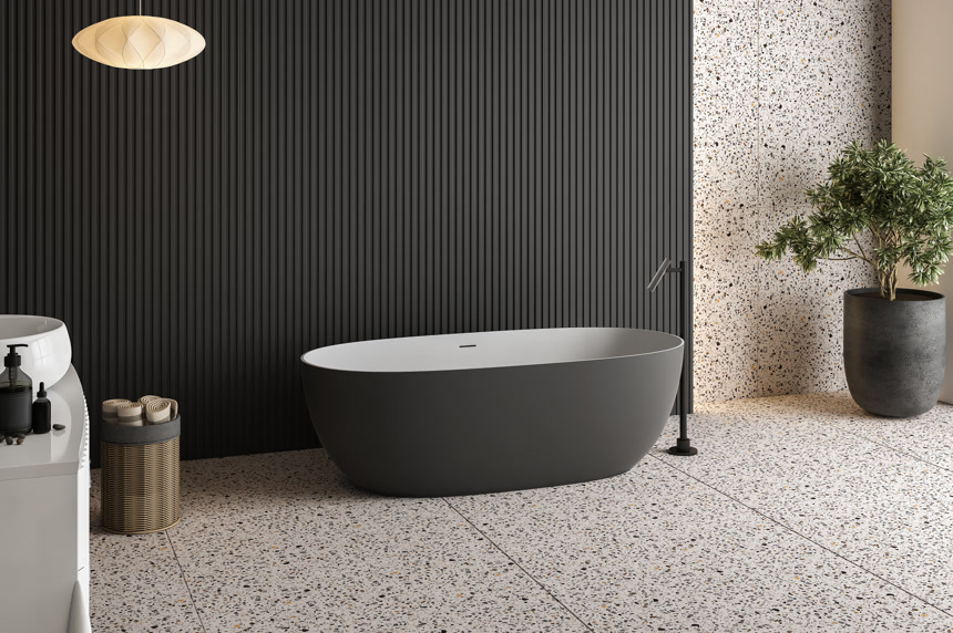 现代浴室的装修案例图室内设计