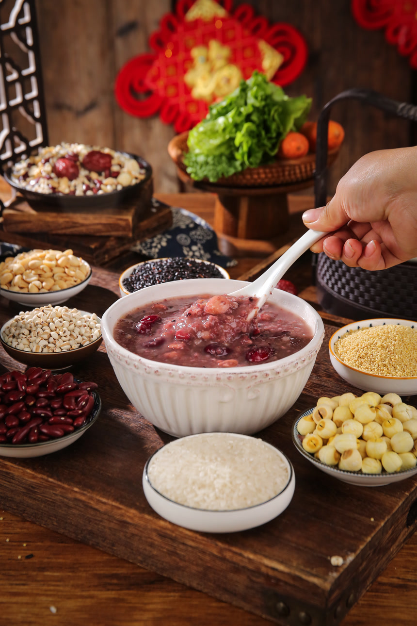 木底上的腊八粥