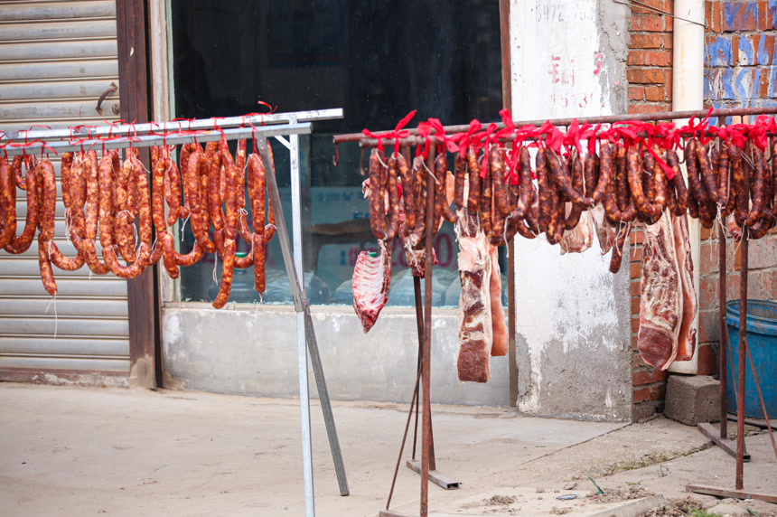 香肠腊肉晾晒