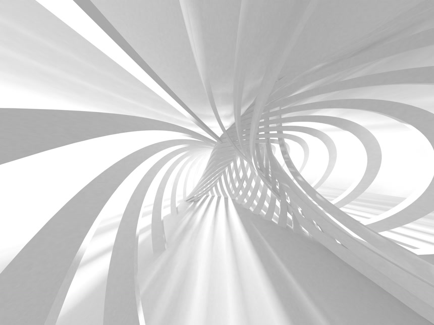 抽象的艺术图案由灰白色调的线条组成给人一种透视感