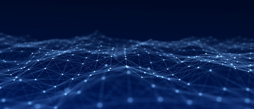 运动抽象波点3D立体科技背景