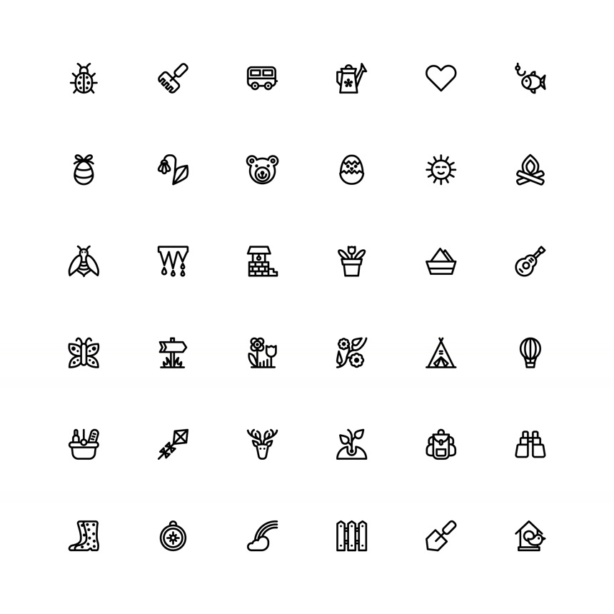 黑色线条设置图标手机符号