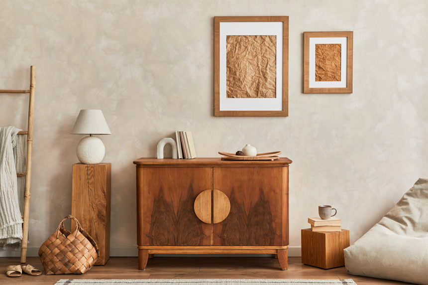 民族风格的复古客厅案例图室内设计