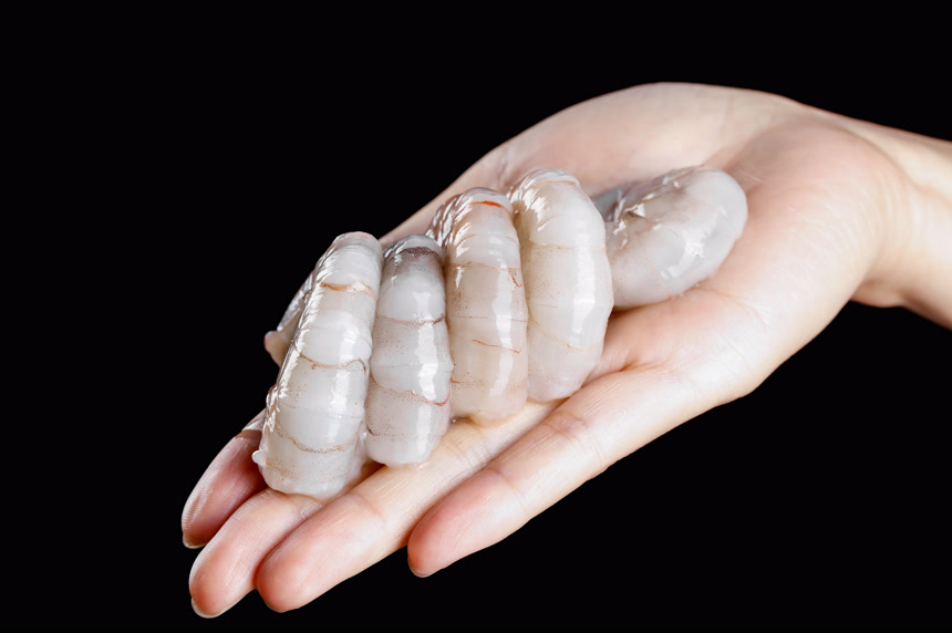 深底上的青岛大虾仁