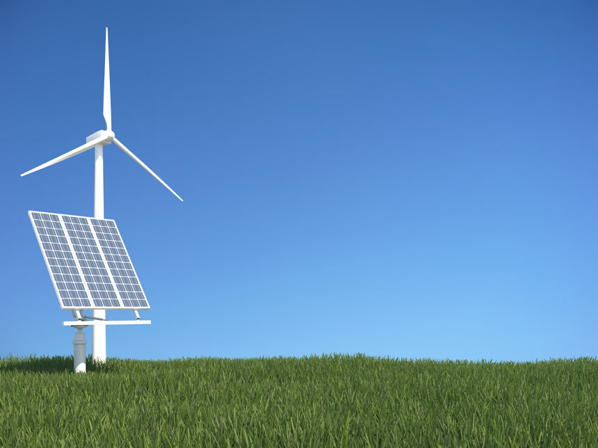 太阳能风能新能源利用背景壁纸
