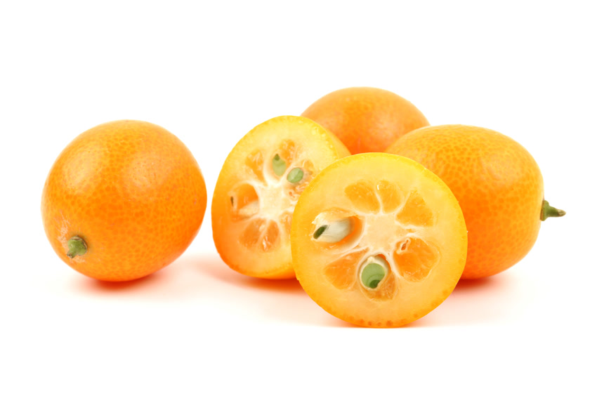 小金桔健康生鲜果蔬白底图