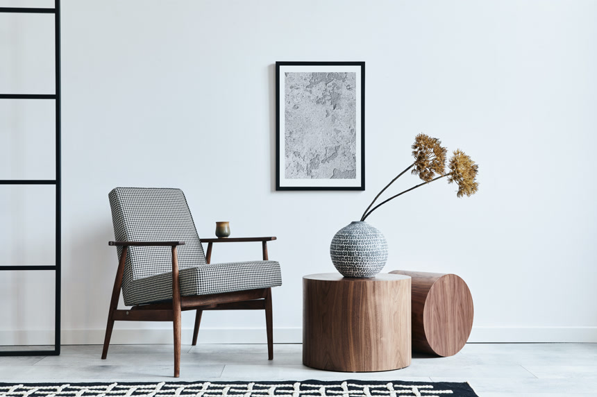 3D渲染客厅室内设计家居设计效果图背景壁纸