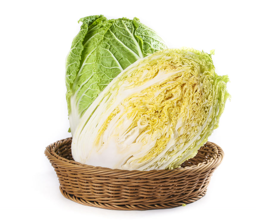 白底上的大白菜