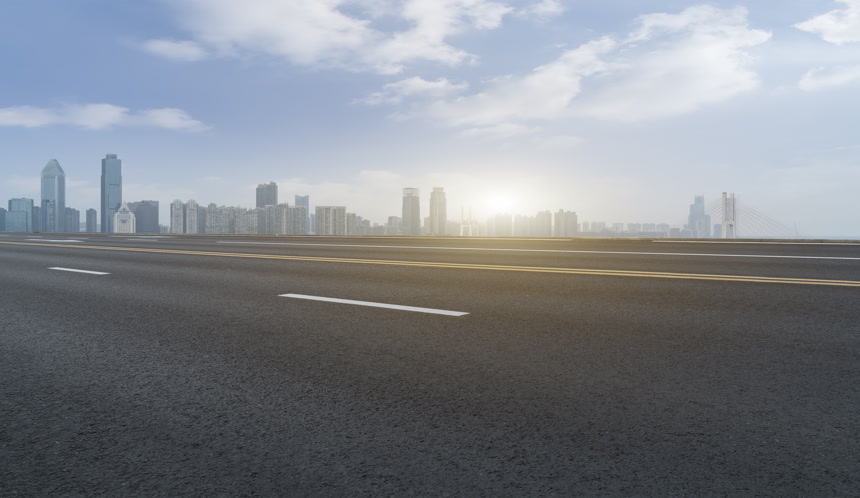 道与南昌市天际线城市风光