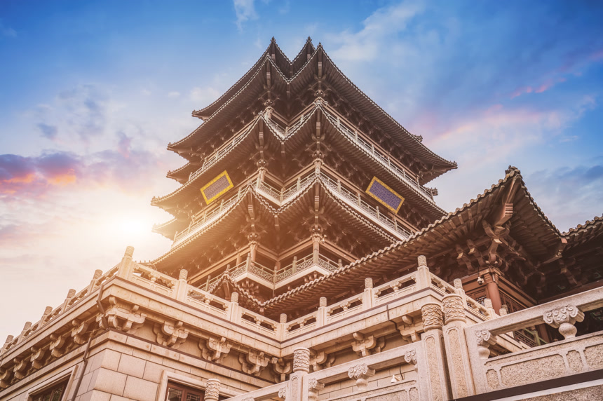 大明湖古建筑旅游建筑