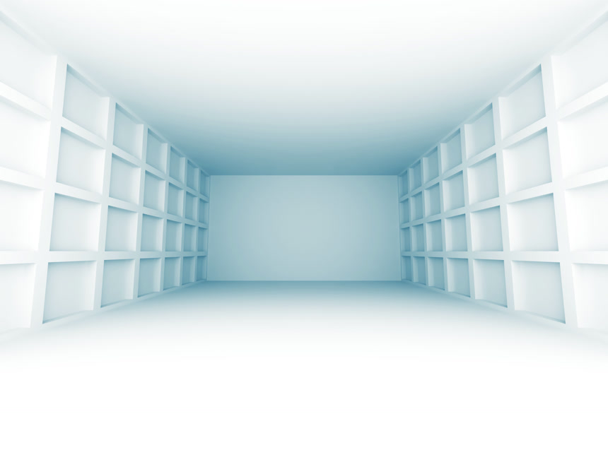 抽象的建筑设计室背景空间感白色