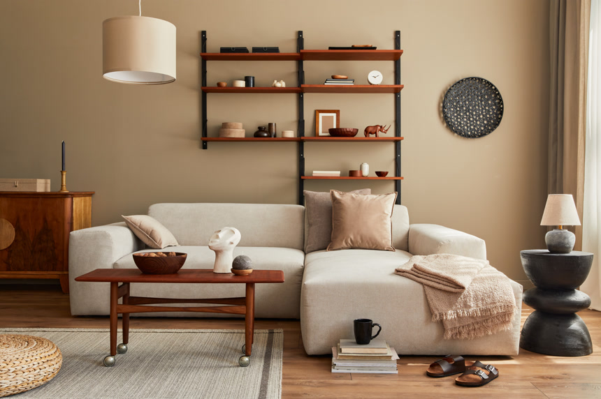 民族风格的复古客厅案例图室内设计