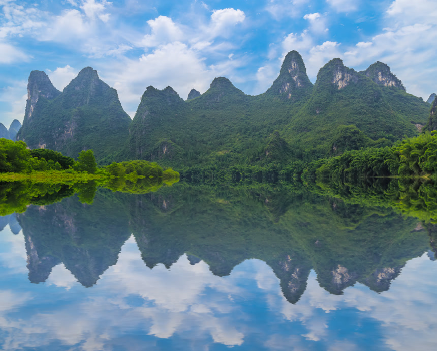 自然风景旅游景色青山绿水山清水秀
