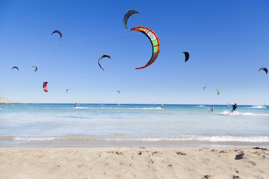 海上滑翔伞冲浪极限运动旅游宣传