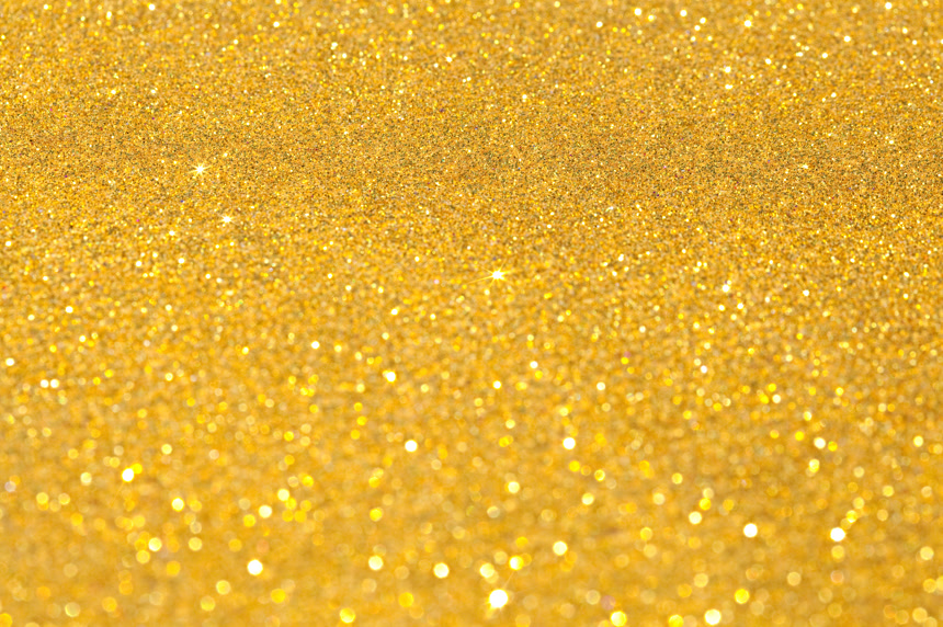 抽象的金色闪闪发光的节日背景图