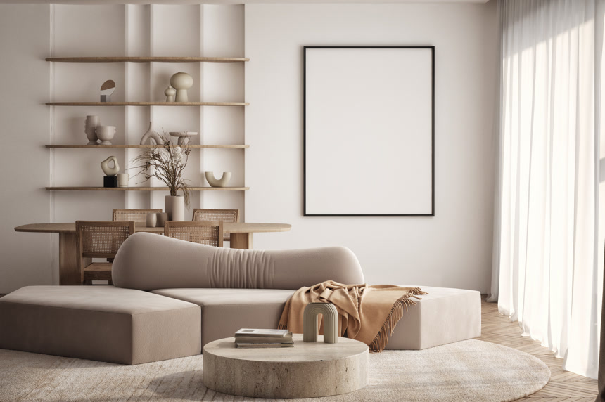 明亮的客厅摄影图室内设计