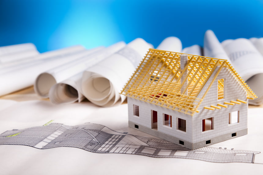 住宅房屋效果草图和3d立体模型房屋装修