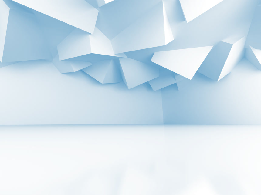 抽象的现代几何室内设计模型插画素材