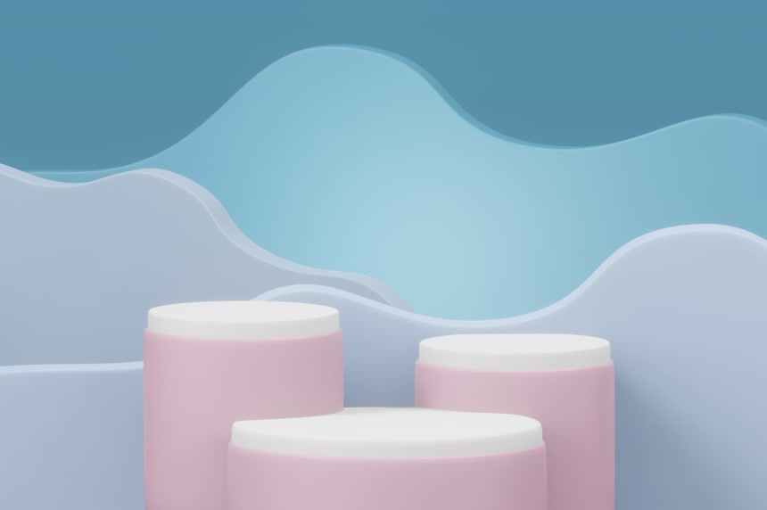 3D渲染装饰画元素背景壁纸