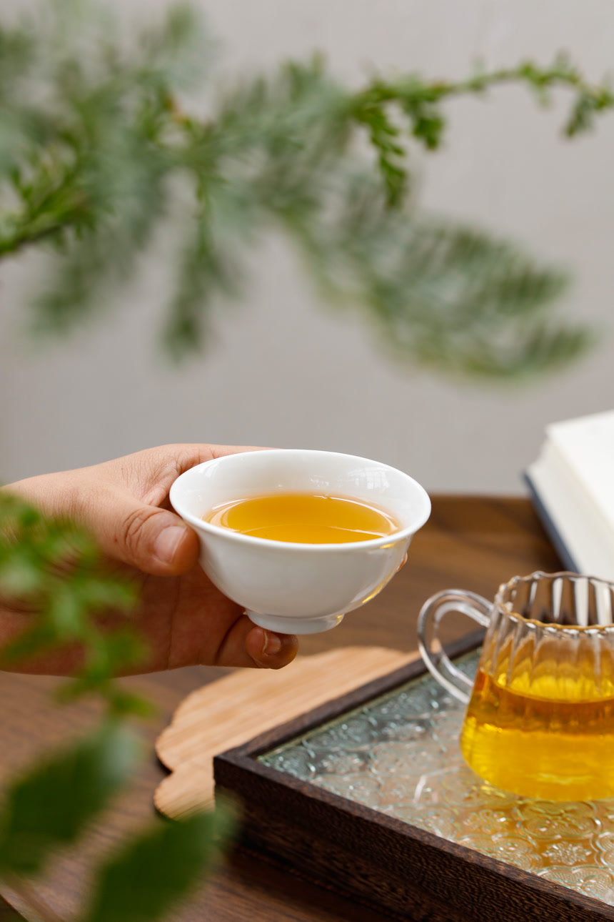 深底上的普洱茶