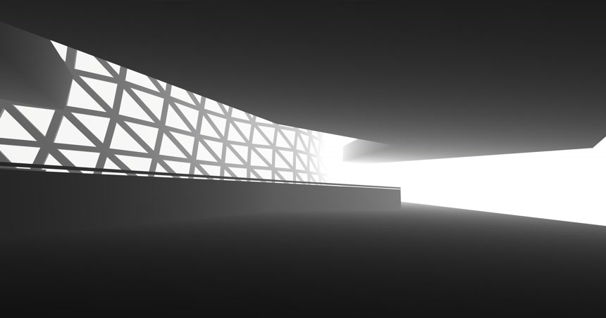 抽象建筑几何空间设计