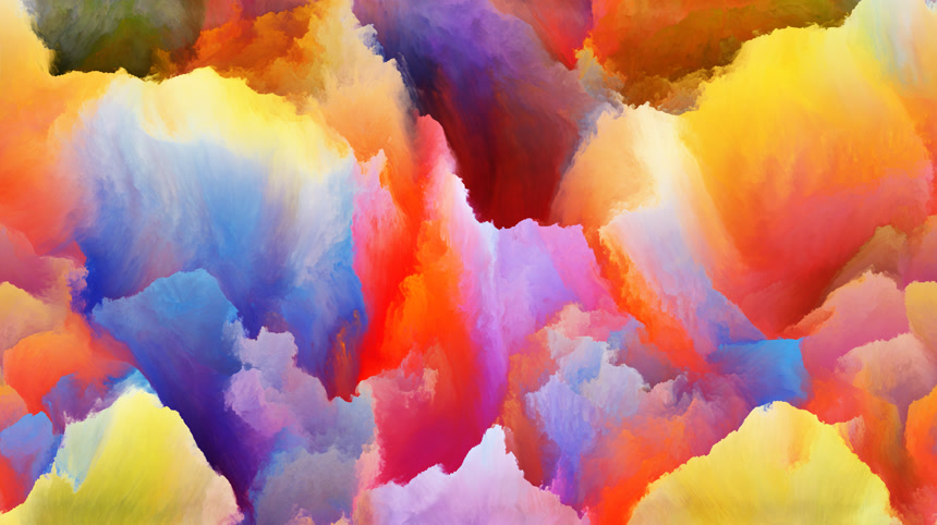 艺术炫彩彩色颜色搭配背景