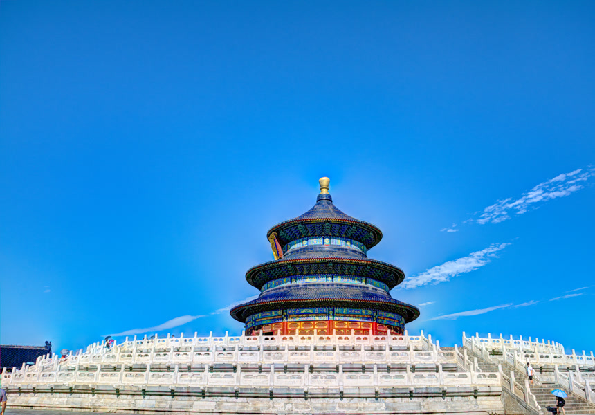 北京的中国天堂寺人文建筑景观