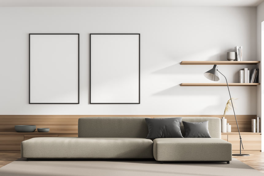 浅色调室内效果图三维渲染3D室内设计房间装修带极简风家居装修居家生活方式