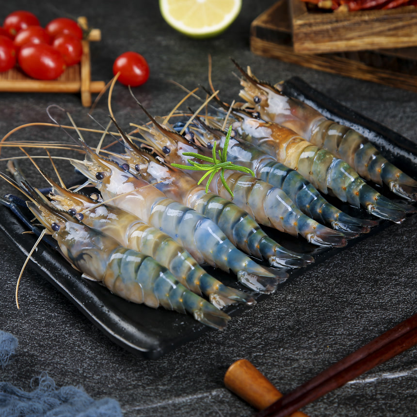 深底上的罗氏虾