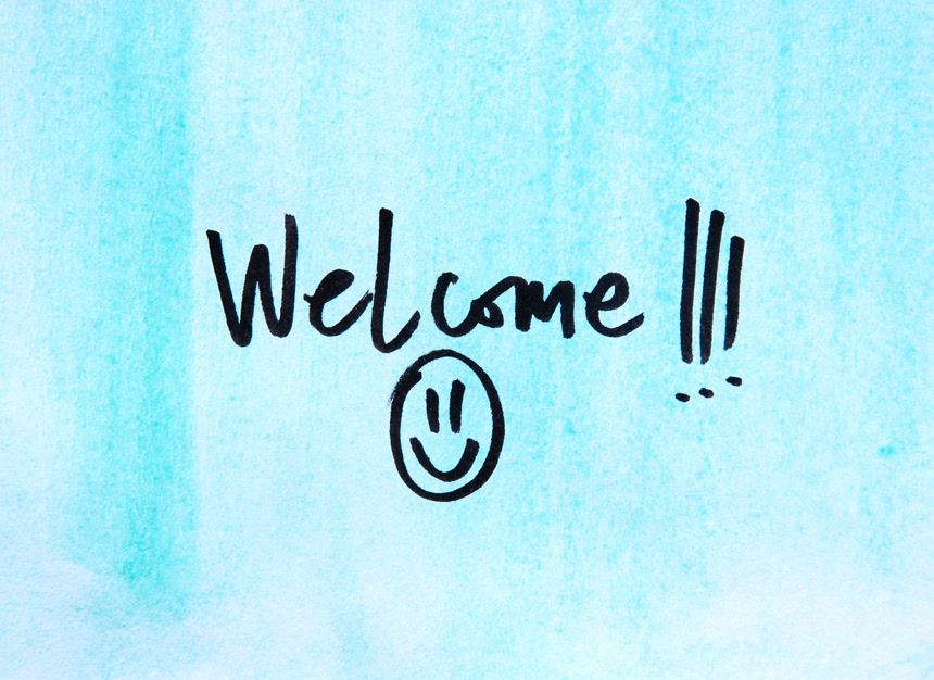 欢迎光临手写体文字