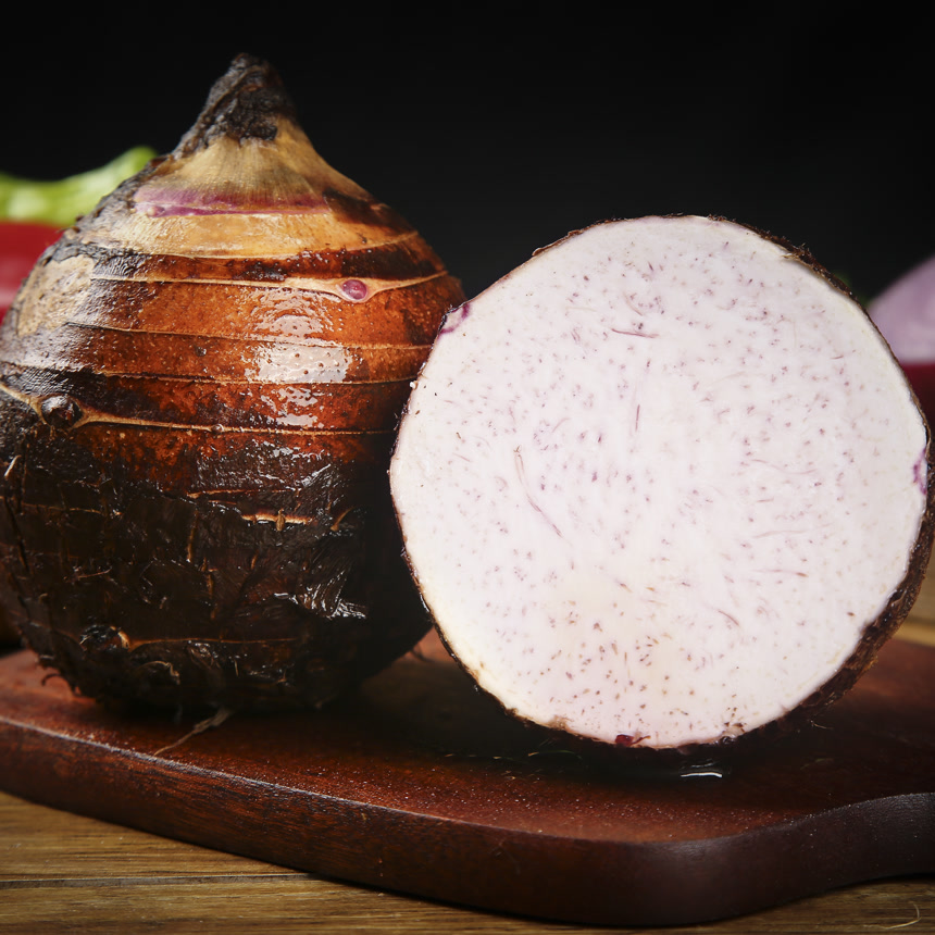 深底上的荔浦芋头