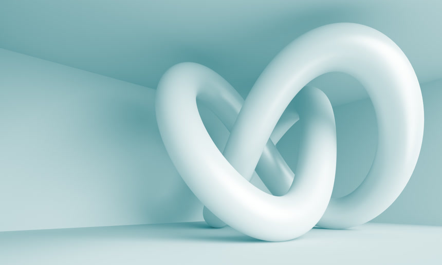 3D风格室内几何模型展示宣传图