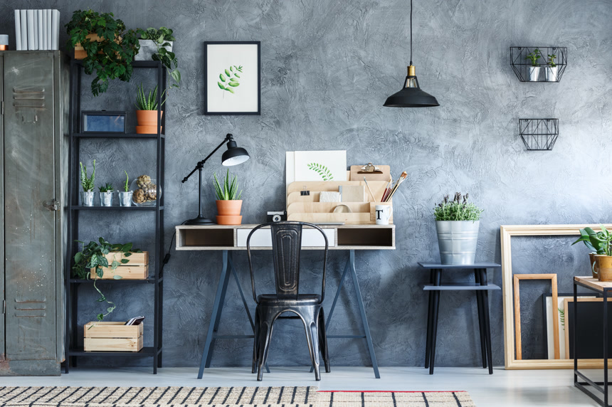 艺术家自己装修的家庭办公室设计宣传