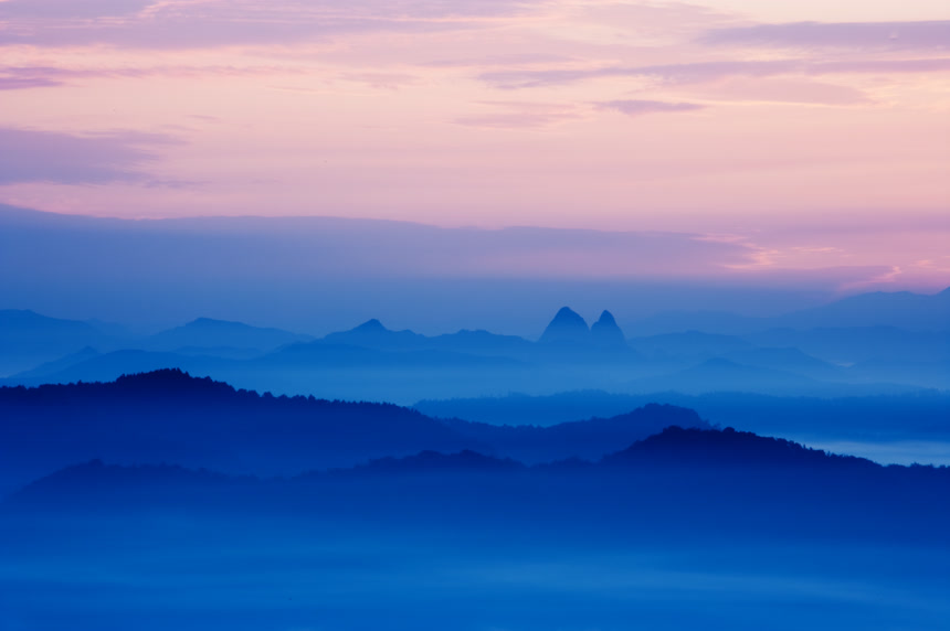 群山、云海美景壁纸图
